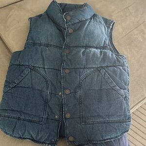 Denim Puffer Vest